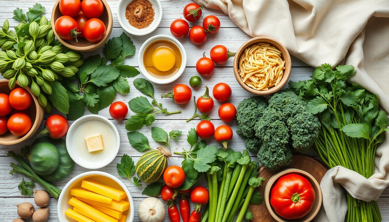 Ingredients prepared for a fast weeknight meal