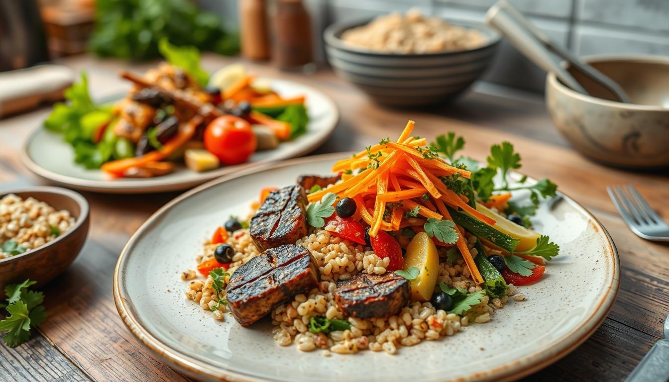 Home cook preparing ingredients in the kitchen