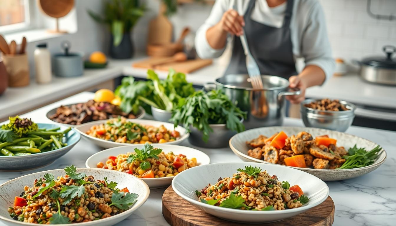 Fresh seasonal cooking dish