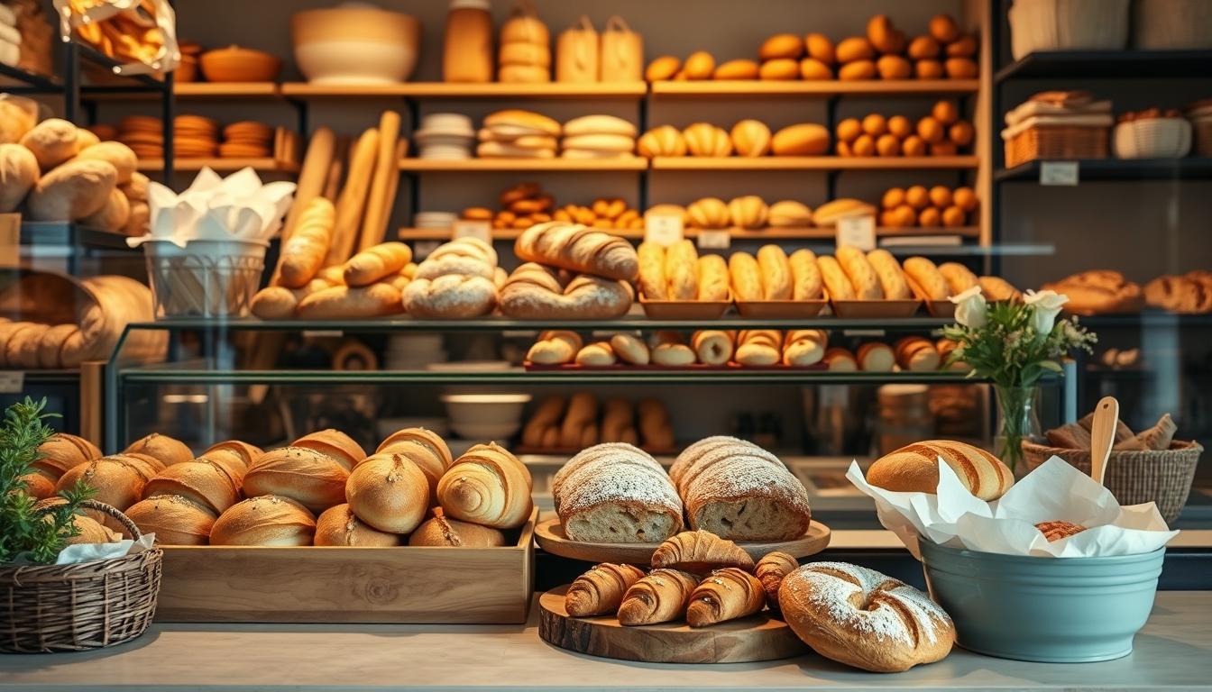 Measured baking ingredients prepared on a counter