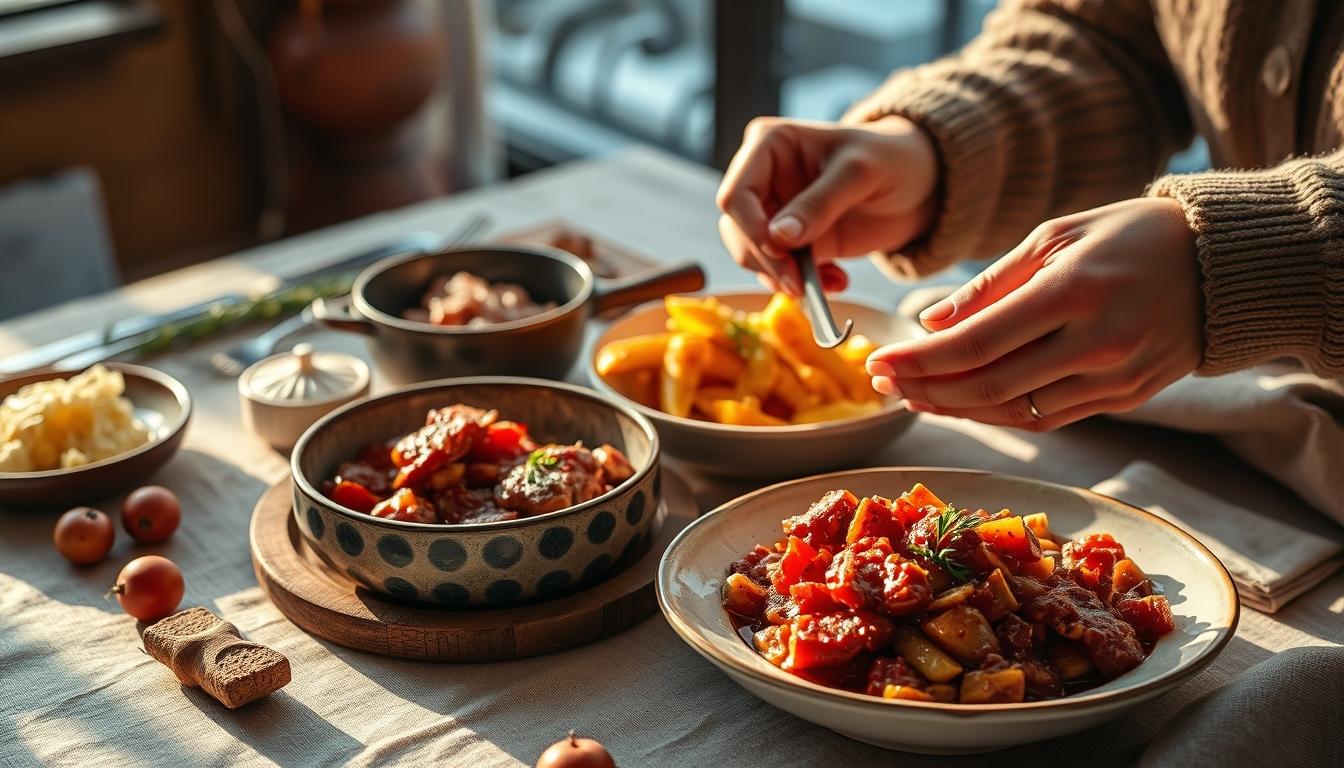 Fresh ingredients for healthy home cooking